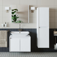 szafka z lustrem, meble łazienkowe drewniane, kompletny zestaw łazienkowy, szafa szer. 140 cm, oświetlenie zawiasów, szafka z lustrem łazienka szer. 50 cm, szafka z lustrem łazienka drewniana, szafka z lustrem, oświetlenie szafki, zestaw mebli łazienkowych z umywalką i szafką z lustrem, szafka pod umywalkę na cokole