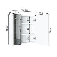 Roomart bathroom furniture set MELONA 3-piece, in 4 colors, 65cm vanity unit - mirror cabinet - tall cabinet- bathroom furniture, set, drain, washbasin, bathroom, furniture, bathroom furniture, bathroom, washbasin vanity unit, cm, wide, modern, washbasin, deep, with, vanity unit