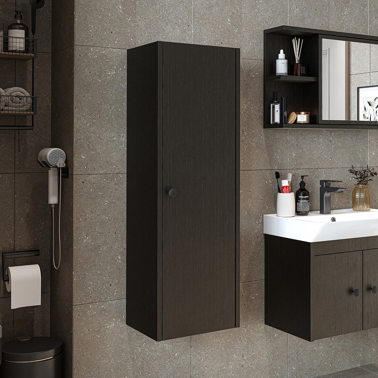 Badmöbelset • ADA • Unterschrank mit Waschbecken • Badezimmer Möbel • Gäste WC