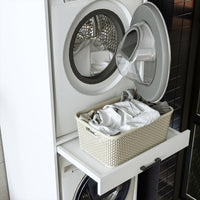 Roomart Waschmaschinenschrank für Trockner & Waschmaschine, in 3 Farben, mit Ausziehbrett  • Weiß • Eiche • Schwarz Eiche