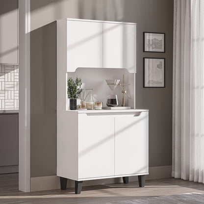 Roomart Küchenschrank DEFNE, 182 cm, mit offener Nische für Kaffeemaschine, in 5 Farben