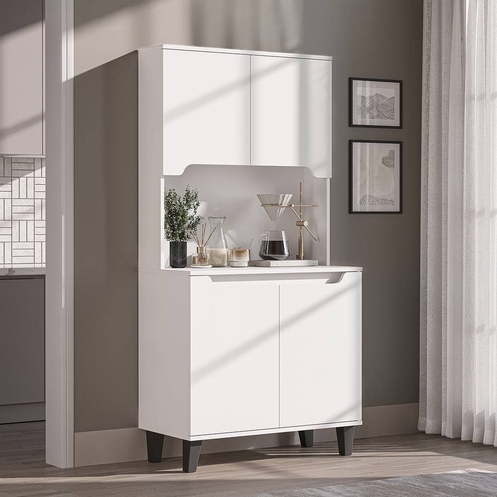 Roomart Küchenschrank DEFNE, 182 cm, mit offener Nische für Kaffeemaschine, in 5 Farben