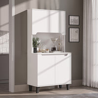 Roomart Küchenschrank DEFNE, 182 cm, mit offener Nische für Kaffeemaschine, in 5 Farben
