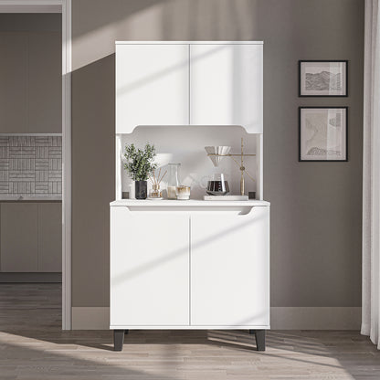 Roomart Küchenschrank DEFNE, 182 cm, mit offener Nische für Kaffeemaschine, in 5 Farben