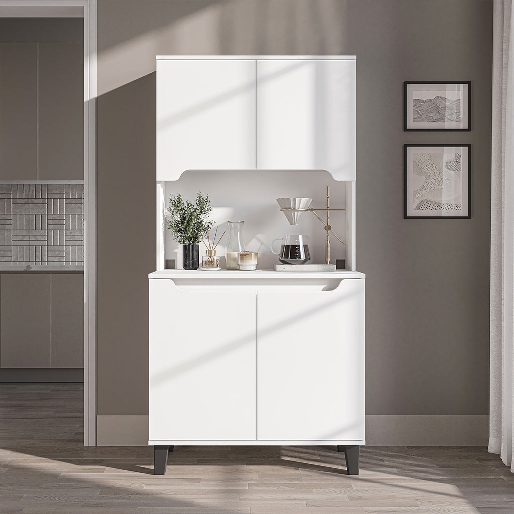 Roomart Küchenschrank DEFNE, 182 cm, mit offener Nische für Kaffeemaschine, in 5 Farben