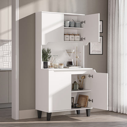 Roomart Küchenschrank DEFNE, 182 cm, mit offener Nische für Kaffeemaschine, in 5 Farben