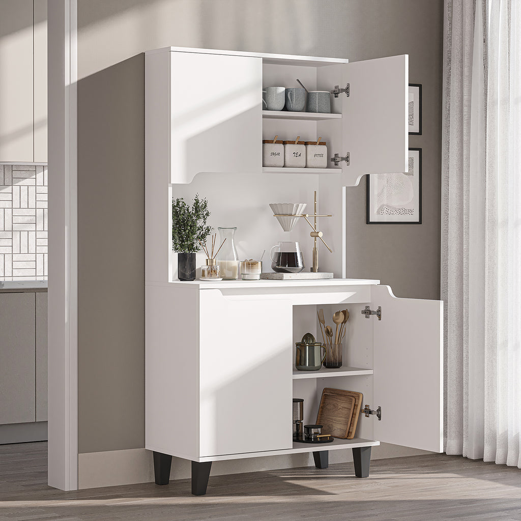 Roomart Küchenschrank DEFNE, 182 cm, mit offener Nische für Kaffeemaschine, in 5 Farben