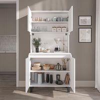 Roomart Küchenschrank DEFNE, 182 cm, mit offener Nische für Kaffeemaschine, in 5 Farben