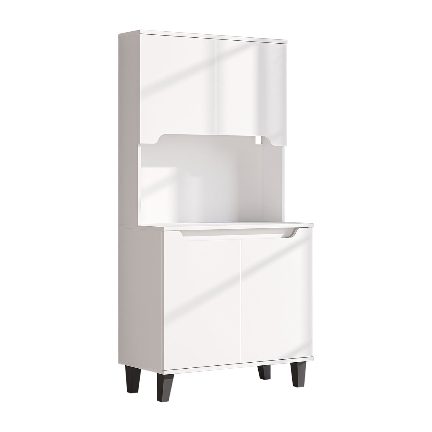 Roomart Küchenschrank DEFNE, 182 cm, mit offener Nische für Kaffeemaschine, in 5 Farben