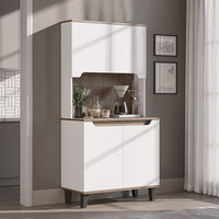Roomart Küchenschrank DEFNE, 182 cm, mit offener Nische für Kaffeemaschine, in 5 Farben