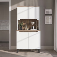 Roomart Küchenschrank DEFNE, 182 cm, mit offener Nische für Kaffeemaschine, in 5 Farben