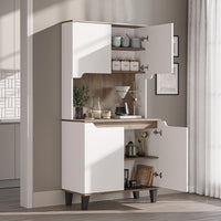 Roomart Küchenschrank DEFNE, 182 cm, mit offener Nische für Kaffeemaschine, in 5 Farben