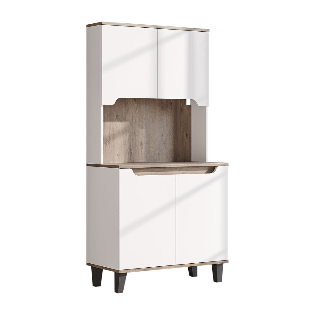 Roomart Küchenschrank DEFNE, 182 cm, mit offener Nische für Kaffeemaschine, in 5 Farben