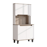 Roomart Küchenschrank DEFNE, 182 cm, mit offener Nische für Kaffeemaschine, in 5 Farben