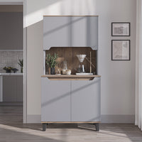 Roomart Küchenschrank DEFNE, 182 cm, mit offener Nische für Kaffeemaschine, in 5 Farben