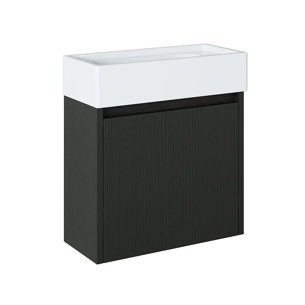 Roomart, MINI Unterschrank mit Waschbecken 50cm Gäste WC Badezimmer Möbel in 5 Farben - badmöbel, set, abfluss, waschbecken, bad, möbel, badezimmer, waschbeckenunterschrank, cm, breit, modern, waschtisch, tief, mit, unterschrank, deko, badezimmermöbel, ba
