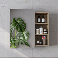 Roomart Bad Spiegelschrank LYCIA 70 cm – Badezimmerspiegel mit Stauraum, für Bad & Gäste-WC, in 4 Farben