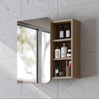 Roomart Bad Spiegelschrank LYCIA 70 cm – Badezimmerspiegel mit Stauraum, für Bad & Gäste-WC, in 4 Farben