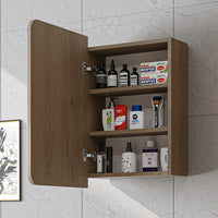 ROOMART Badmöbelset LYCIA 50 cm Unterschrank mit Keramik-Waschbecken, Spiegelschrank, Seitenschrank, Badezimmermöbel in 4 Farben