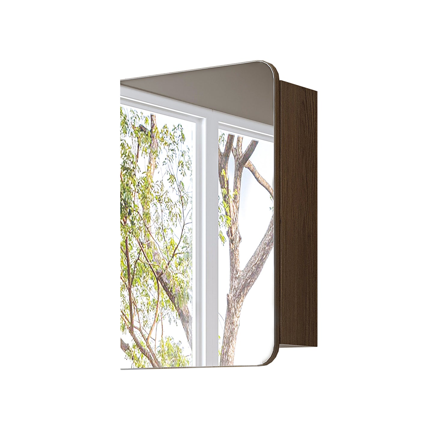 Roomart Bad Spiegelschrank LYCIA 45 cm – Badezimmerspiegel mit Stauraum, für Bad & Gäste-WC, in 4 Farben