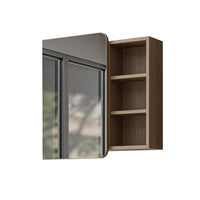 Roomart Bad Spiegelschrank LYCIA 70 cm – Badezimmerspiegel mit Stauraum, für Bad & Gäste-WC, in 4 Farben