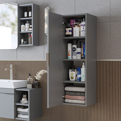 Roomart 3-teiliges Badmöbel-Set LYCIA, 49 cm, Waschtisch, Spiegelschrank und Hochschrank, in 4 Farben