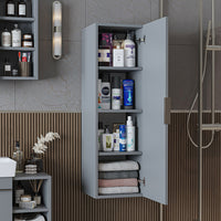 Roomart Badmöbel Set LYCIA 72 cm – 4-teiliges Badezimmermöbel-Set mit Keramik-Waschbecken, Spiegelschrank & Seitenschrank – Badmöbel in 4 Farben