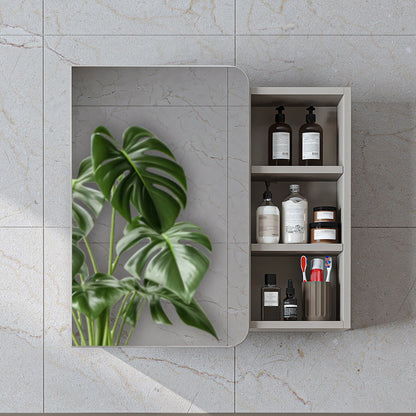 Roomart Badmöbel Set LYCIA 82 cm – 4-teiliges Badezimmermöbel-Set mit Keramik-Waschbecken, Spiegelschrank & Seitenschrank – Badmöbel in 4 Farben