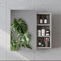 Roomart Bad Spiegelschrank LYCIA 70 cm – Badezimmerspiegel mit Stauraum, für Bad & Gäste-WC, in 4 Farben