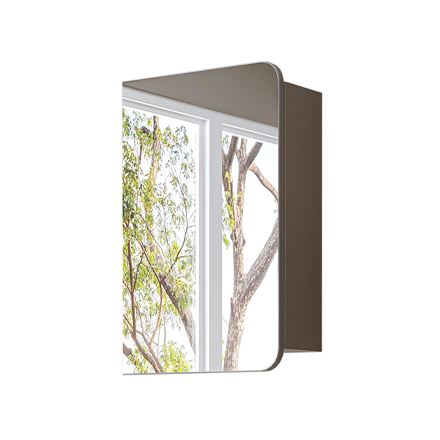 Roomart Bad Spiegelschrank LYCIA 45 cm – Badezimmerspiegel mit Stauraum, für Bad & Gäste-WC, in 4 Farben