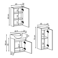 washbasin 35 cm deep with base cabinet, bathroom cabinet set, bodega, bathroom furniture set for small bathrooms, washbasin with base cabinet 120cm, washbasin 100cm with base cabinet, complete programs for bathrooms, washbasin base cabinet 60 cm wide, tall cabinet 30cm wide, bathroom tall cabinet, bathroom furniture sale, hanging washbasin cabinet, guest toilet furniture set, guest toilet washbasin cabinet, standing washbasin with vanity unit, black washbasin cabinet