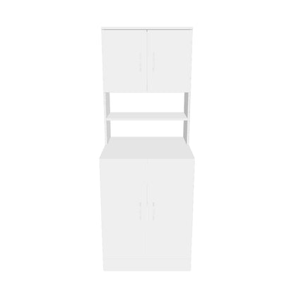 Roomart, Badezimmer Waschmaschinenschrank ATRIA,  Waschmaschinenüberbau,  BHT: 70 x 180 x 69 cm, in Weiß-Eiche, Eiche, Anthrazit Eiche, Weiß