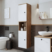 Roomart Ensemble de meubles de salle de bains LOTUS 95 cm 4 pièces avec lavabo en céramique - armoire de salle de bains, lavabo, meubles de salle de bains, armoire de salle de bains, avec, meuble bas, meubles de salle de bains, ensemble, lavabo, meubles, meubles de salle de bains, salle de bains, armoires de salle de bains, étroites, étroites