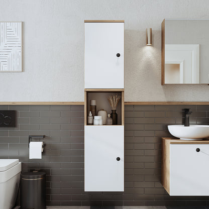 Roomart Badezimmermöbel Set LOTUS 75 cm 4 Teilig mit Keramik Waschbecken - badezimmerschrank, waschbecken, badezimmermöbel, badschrank, badezimmer, mit, unterschrank, badmöbel, set, waschtisch, möbel, badezimmermãbel, bad, badezimmerschränke, schmal, schm