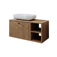 Roomart Ensemble de meubles de salle de bains LOTUS 95 cm 4 pièces avec lavabo en céramique - armoire de salle de bains, lavabo, meubles de salle de bains, armoire de salle de bains, avec, meuble bas, meubles de salle de bains, ensemble, lavabo, meubles, meubles de salle de bains, salle de bains, armoires de salle de bains, étroites, étroites