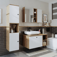 Roomart Ensemble de meubles de salle de bains LOTUS 95 cm 4 pièces avec lavabo en céramique - armoire de salle de bains, lavabo, meubles de salle de bains, armoire de salle de bains, avec, meuble bas, meubles de salle de bains, ensemble, lavabo, meubles, meubles de salle de bains, salle de bains, armoires de salle de bains, étroites, étroites