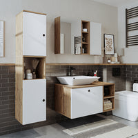 Roomart Ensemble de meubles de salle de bains LOTUS 95 cm 4 pièces avec lavabo en céramique - armoire de salle de bains, lavabo, meubles de salle de bains, armoire de salle de bains, avec, meuble bas, meubles de salle de bains, ensemble, lavabo, meubles, meubles de salle de bains, salle de bains, armoires de salle de bains, étroites, étroites