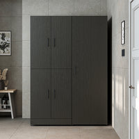 Roomart Waschmaschinenschrank- DORA-I- 130 cm breit – Waschmaschinen- & Trockner-Überbau mit Türen und Ausziehplatte, Bad & Waschküche, 5 Farben