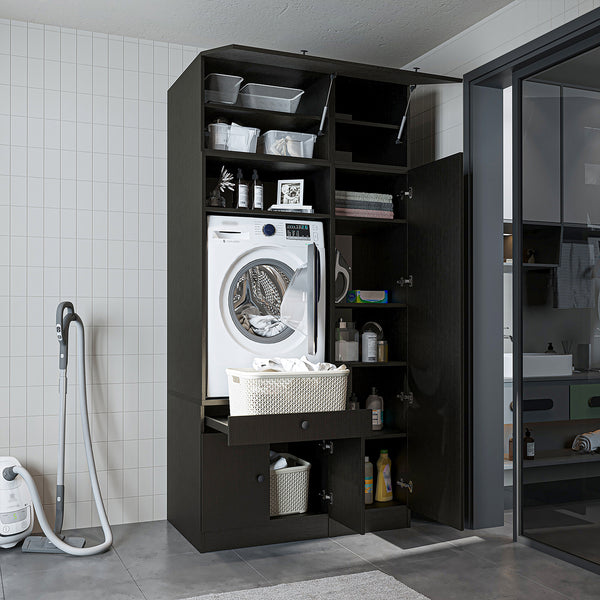 Roomart SERIE 3 Waschmaschinenschrank 112 cm – 230 cm hoch, Ausziehbrett & Hochschrank | in 3 Farben