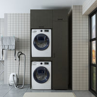 Roomart Waschmaschinenschrank, Trockner auf Waschmaschine • 112 cm breit • In 3 Farben