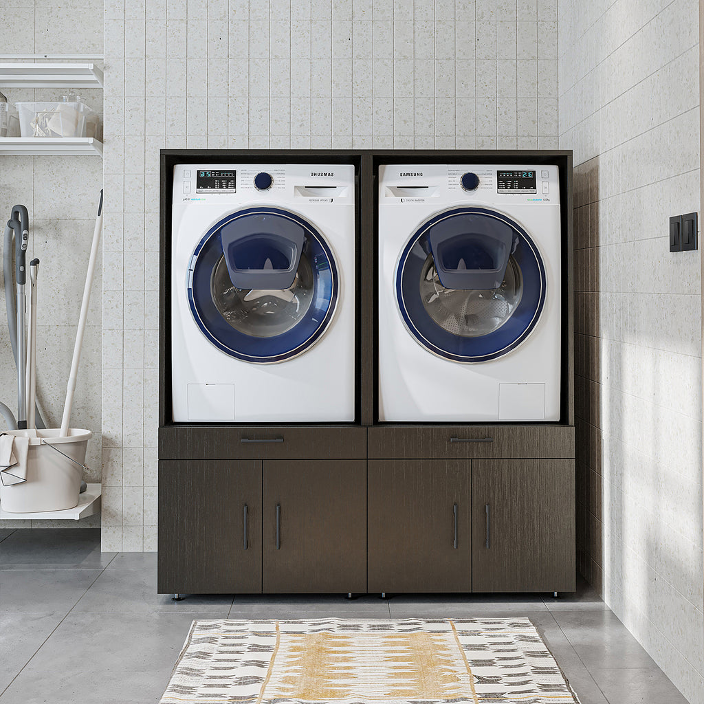 Roomart Waschmachinen Doppelschrrank Überbauschrank, 134 cm Breit, mit Ausziehbrett, in 3 Farben (Kopie)