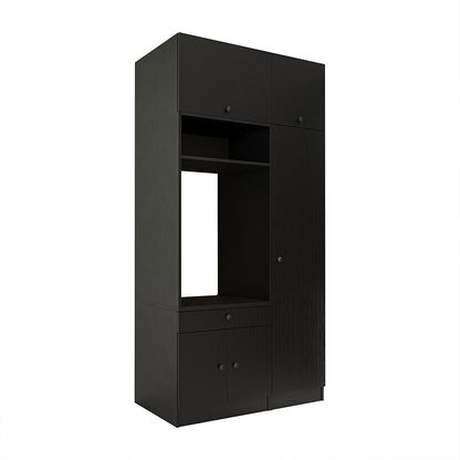 Roomart SERIE 3 Waschmaschinenschrank 112 cm – 230 cm hoch, Ausziehbrett & Hochschrank | in 3 Farben