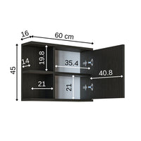 Roomart Badezimmerspiegelschrank "ADA“ – moderner, kompakter 60 cm Badschrank mit Spiegel – in Weiß, Eiche, Anthrazit oder Schwarz Roomart Badezimmerspiegelschrank "ADA“ – moderner, kompakter 60 cm Badschrank mit Spiegel – in Weiß, Eiche, Anthrazit oder S