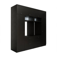 View details for Roomart Waschmaschinenumbauschrank & Schrankwand für Waschküche und Hauswirtschaftsraum – 224 cm breit – mit praktischem Ausziehbrett – erhältlich in Weiß, Eiche oder Schwarz-Eiche Roomart Waschmaschinenumbauschrank & Schrankwand für Wasc