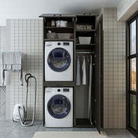 Roomart Waschmaschinenschrank, Trockner auf Waschmaschine • 112 cm breit • In 3 Farben