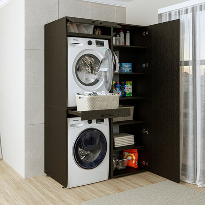 Roomart Waschmaschinenschrank, Trockner auf Waschmaschine • 127 cm breit • In 3 Farben