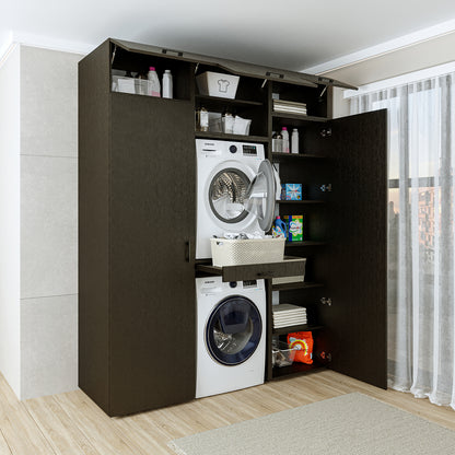 washing machine cabinet, washing machine shelf, washing tower, cabinet, white, washing machines, base cabinet, washing machine, dryer, household cabinet, cupboards, bathroom cabinet, tall cabinet, bathroom, washing machine cabinets, kitchen, overbuilt cabinet, for, and, laundry, kitchen, furniture, shelf
