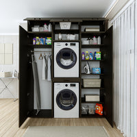 mueble de baño, lavabo, mueble de baño, mueble de baño, baño, con, mueble de baño, mueble de baño, conjunto, lavabo, mueble, baño, armarios de baño, armario, baño, invitados, wc, armario lavadora, estante lavadora, armario sobrebañera