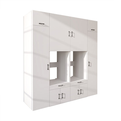 Roomart Waschmaschinenschrank SERIE 3 224 cm, Weiß, 240 cm hoch