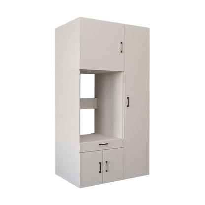 Roomart Waschmaschinenschrank SERIE 3 112 cm, Weiß, 205 cm hoch